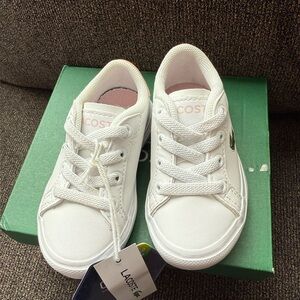 Toddler size 4 Lacoste shoes